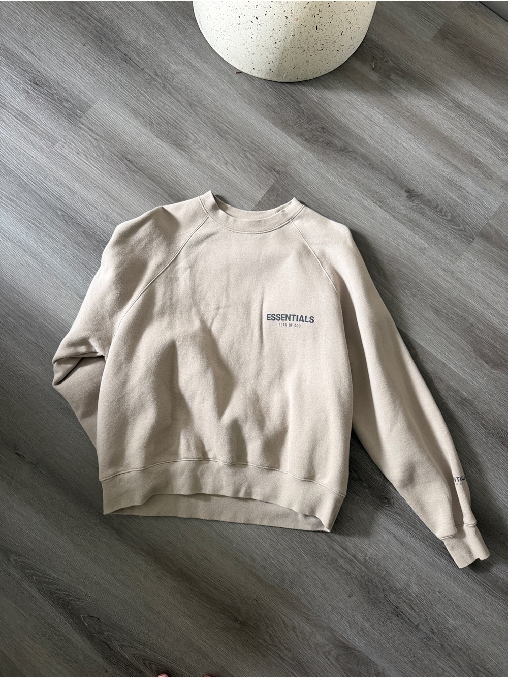 ESSENTIALS Men's Sandstone Crewneck Sweatshirt